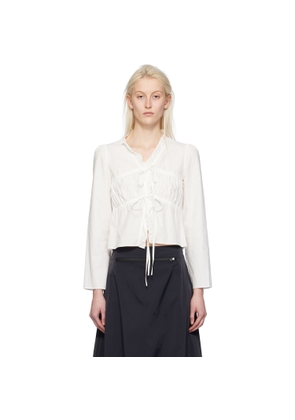 OPEN YY SSENSE Exclusive White Blouse