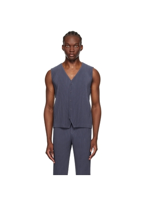 HOMME PLISSÉ ISSEY MIYAKE Navy Tailored Pleats 2 Vest