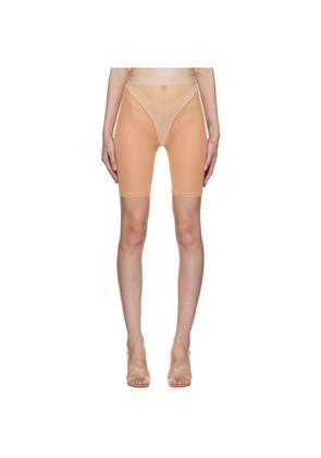 GCDS Beige Sylvia Combo Sport Shorts