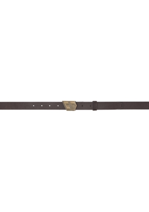 System Brown Logo Belt