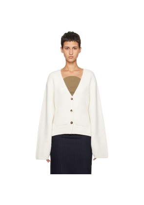 KHAITE Off-White 'The Scarlet' Cardigan