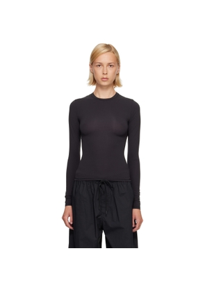 SKIMS Black Fits Everybody Long Sleeve T-shirt