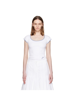 JACQUEMUS White 'The Espiral' T-shirt