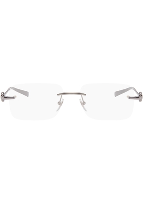 Gucci Gunmetal Horsebit Top Bar Glasses