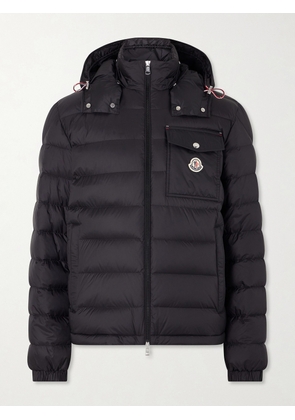 Moncler - Verith Logo-Appliquéd Quilted Shell Hooded Down Jacket - Men - Black - 1