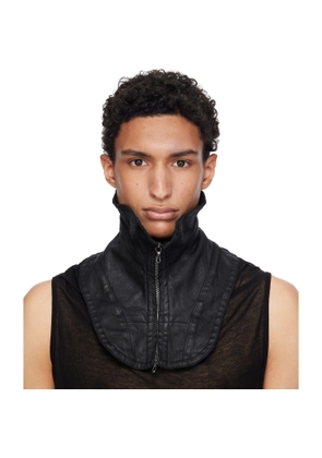 Julius Black Jut Neck Parts Collar