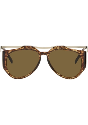 Saint Laurent Brown & Gold SL M137 Amelia Sunglasses
