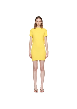 JACQUEMUS Yellow 'The Mistral short-sleeve' Minidress