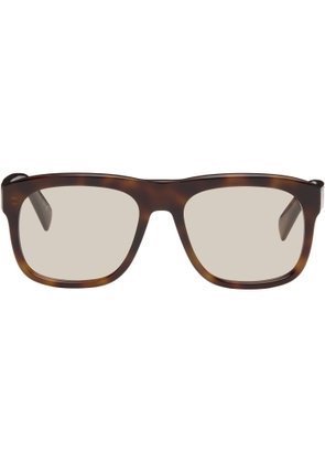 Saint Laurent Brown Oversized Square Sunglasses