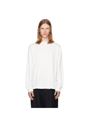 Jil Sander Three-Pack White Long-Sleeved T-shirts