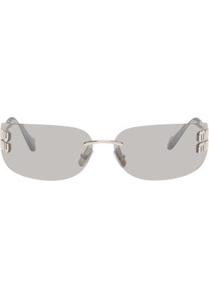 Miu Miu Eyewear Silver Aube Sunglasses