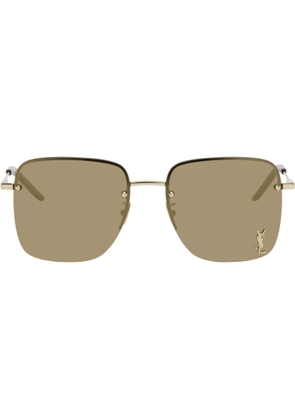 Saint Laurent Gold SL 312 M Sunglasses