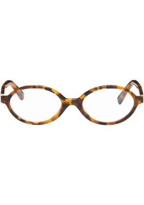 Miu Miu Eyewear Brown 'Miu Regard' Glasses