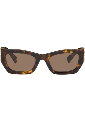 Miu Miu Eyewear Brown Miu Glimpse Sunglasses