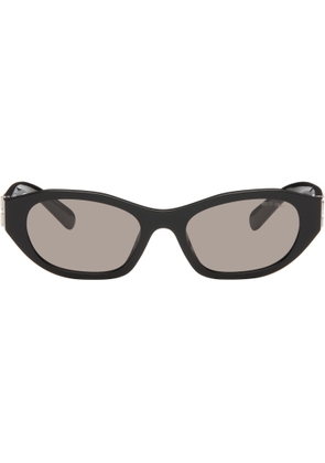Miu Miu Eyewear Black Rectangular Sunglasses