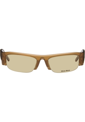 Miu Miu Eyewear Brown Vedette Sunglasses