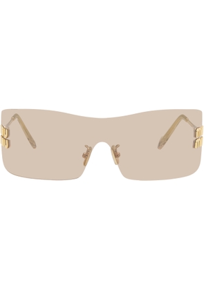 Miu Miu Eyewear Gold Logo Hardware Sunglasses