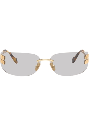 Miu Miu Eyewear Gold Aube Sunglasses