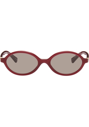 Miu Miu Eyewear Red Miu Regard Sunglasses