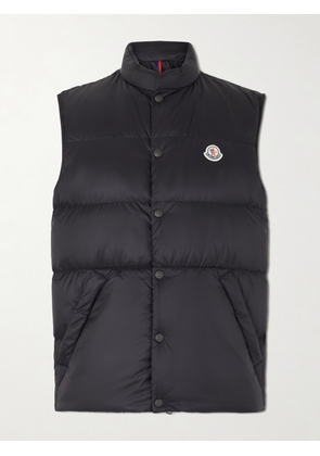 Moncler - Logo-Appliquéd Quilted Shell Down Gilet - Men - Black - 1