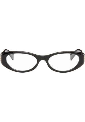 Miu Miu Eyewear Black Oval Glasses