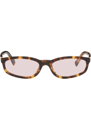 Miu Miu Eyewear Brown 'Miu Regard' Sunglasses