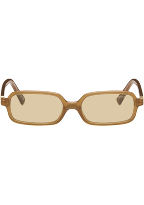 Miu Miu Eyewear Brown Miu Regard Sunglasses