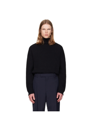 Jil Sander Black Wool & Cashmere Turtleneck
