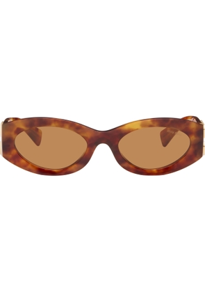 Miu Miu Eyewear Brown 'Miu Glimpse' Sunglasses