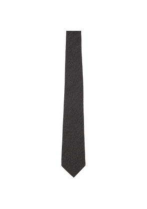 Paul Smith Gray Herringbone Tie