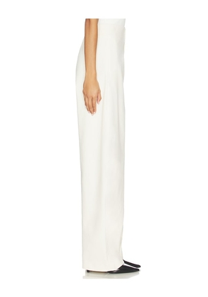 EAVES Mai Sculptural Compact Suiting Pant in Ivory. Size XS. Also in XXS, S, M, L, XL.