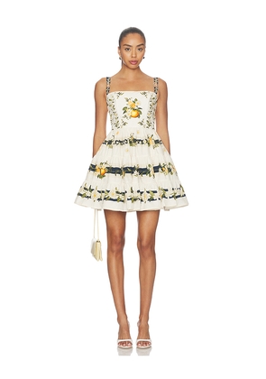 Agua by Agua Bendita Lima Mini Valle Dress in Multi. Size M. Also in XS, S, L.