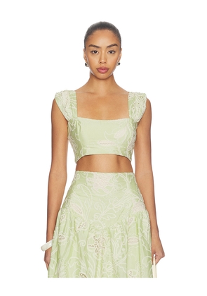 Especia Margarita Crop Top in Green. Size XS. Also in S, M, L, XL.
