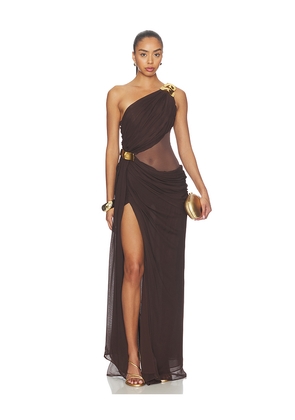Cult Gaia Genista Dress in Brown. Size 0. Also in 2, 4, 6, 8, 10, 12.