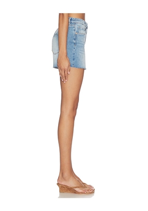 BLANKNYC Denim Cut Off Short in Blue. Size 24. Also in 25, 26, 27, 28, 29, 30.