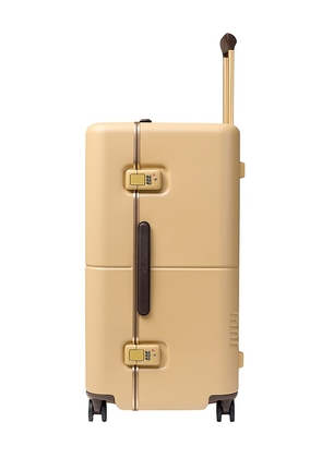 July Eden Checked Luggage in Beige.