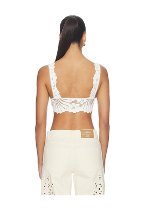 Free People x Intimately FP Petal Party Plunge Bralette in Ivory. Size XS. Also in S, XL.