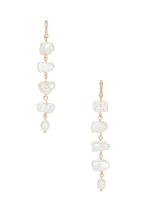 Lovers and Friends Mabel Earrings in Ivory.