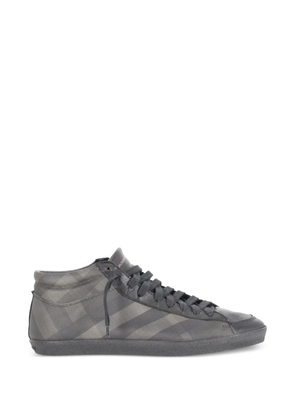 Burberry Pre-Owned check-print high-top sneakers - Grey