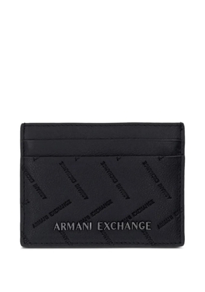 Armani Exchange logo-debossed wallet - Black