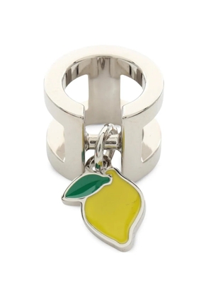 Hermès Pre-Owned 2020s mini H Citron ring - Silver