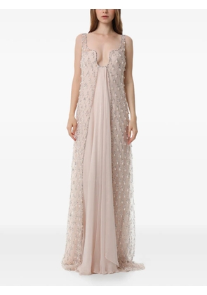 Dina Melwani embellished maxi dress - Pink