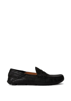 Polo Ralph Lauren grained leather loafers - Black
