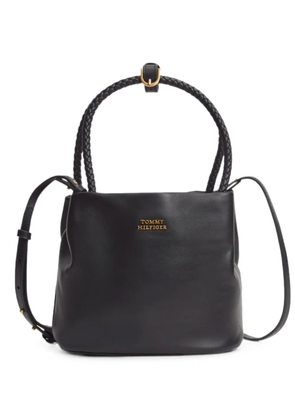 Tommy Hilfiger braided-handle shoulder bag - Black
