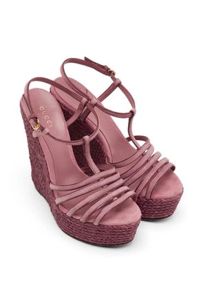 Gucci Pre-Owned strappy platform sandals - Pink