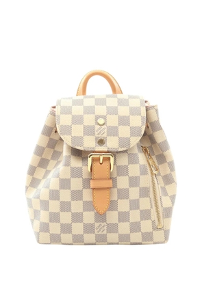 Louis Vuitton Pre-Owned 2017 Damier Azur Sperone BB backpack - White