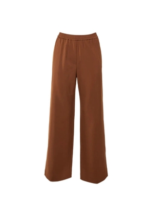 Weekend Max Mara straight-leg wool trousers - Brown