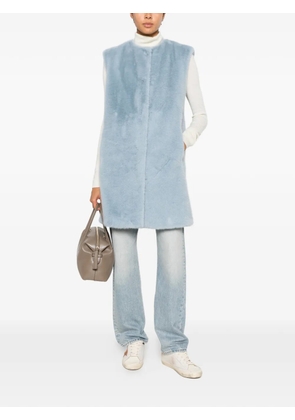 Herno faux-fur gilet - Blue