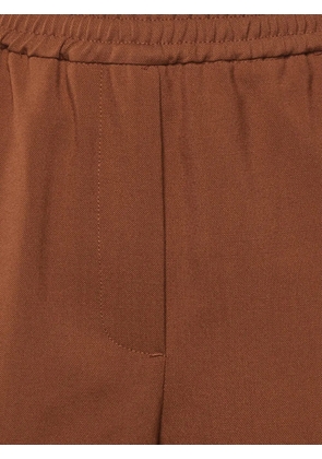 Weekend Max Mara straight-leg wool trousers - Brown
