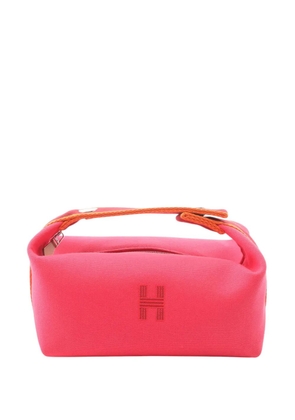 Hermès Pre-Owned 2000-2020 Small Canvas Bride A Brac Case vanity bag - Pink